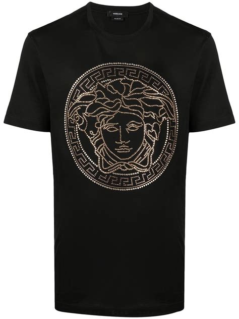 t shirt versace donna con medusa gigante|versace look alike shirts.